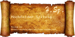 Hochfelder Szilvia névjegykártya